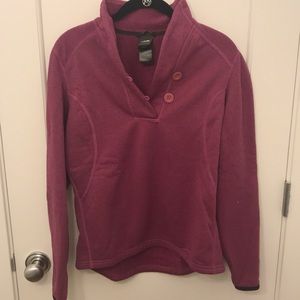 North face fleece pull over